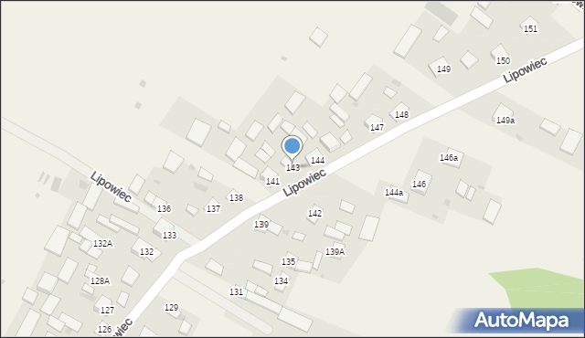 Lipowiec, Lipowiec, 143, mapa Lipowiec