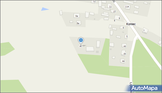 Lipowiec, Lipowiec, 4c, mapa Lipowiec