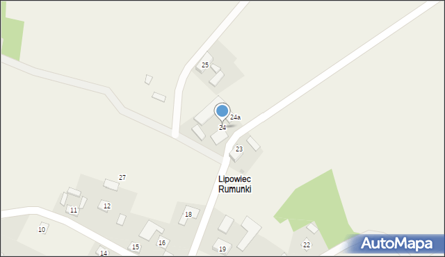 Lipowiec, Lipowiec, 24, mapa Lipowiec