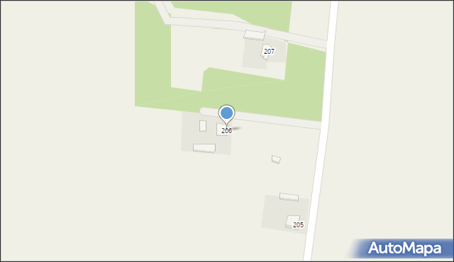 Lipowiec Kościelny, Lipowiec Kościelny, 206, mapa Lipowiec Kościelny