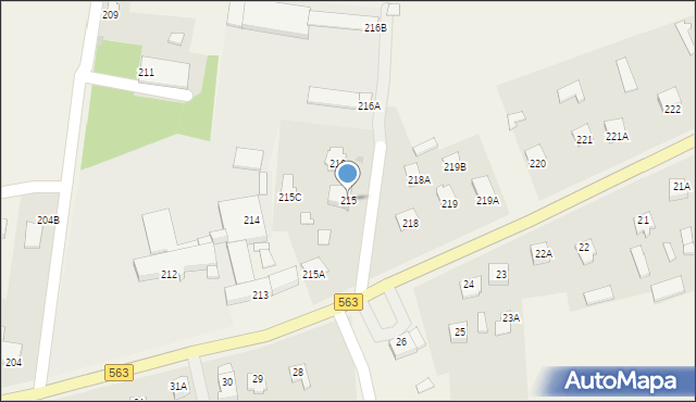 Lipowiec Kościelny, Lipowiec Kościelny, 215, mapa Lipowiec Kościelny