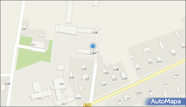 Lipowiec Kościelny, Lipowiec Kościelny, 216A, mapa Lipowiec Kościelny