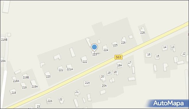 Lipowiec Kościelny, Lipowiec Kościelny, 223, mapa Lipowiec Kościelny