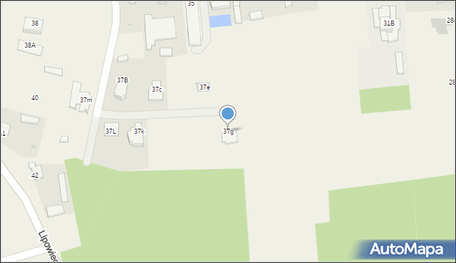Lipowiec Kościelny, Lipowiec Kościelny, 37g, mapa Lipowiec Kościelny