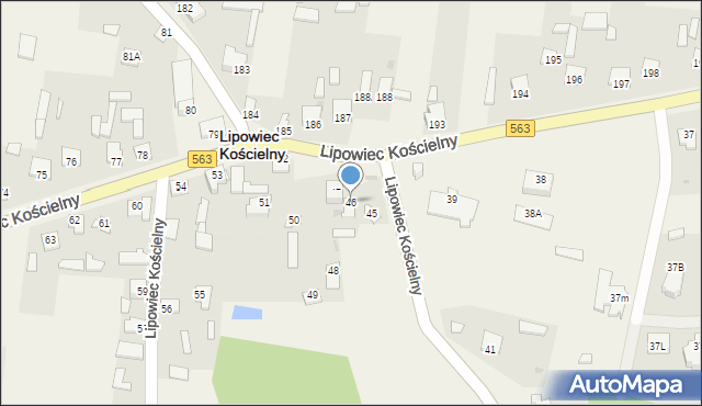 Lipowiec Kościelny, Lipowiec Kościelny, 46, mapa Lipowiec Kościelny