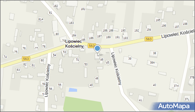 Lipowiec Kościelny, Lipowiec Kościelny, 47, mapa Lipowiec Kościelny