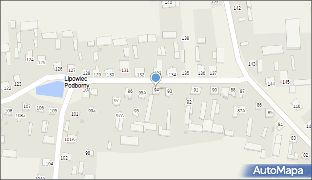Lipowiec Kościelny, Lipowiec Kościelny, 94, mapa Lipowiec Kościelny