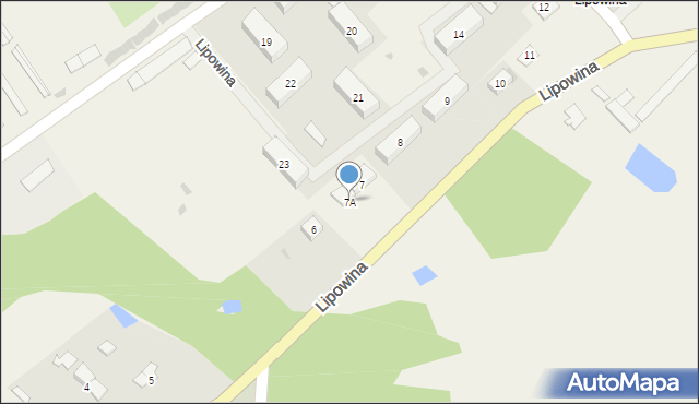 Lipowina, Lipowina, 7A, mapa Lipowina