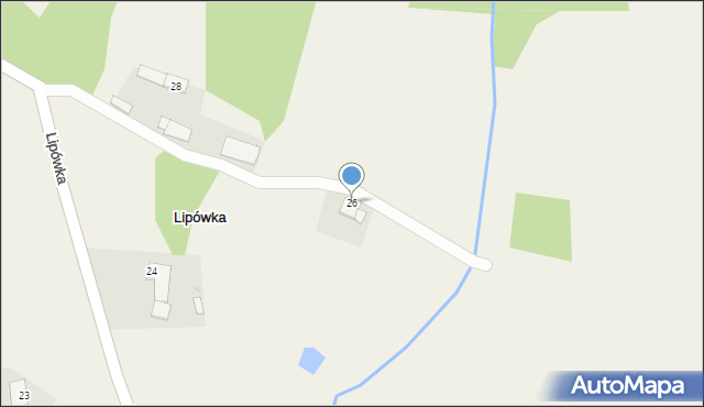 Lipówka, Lipówka, 26, mapa Lipówka