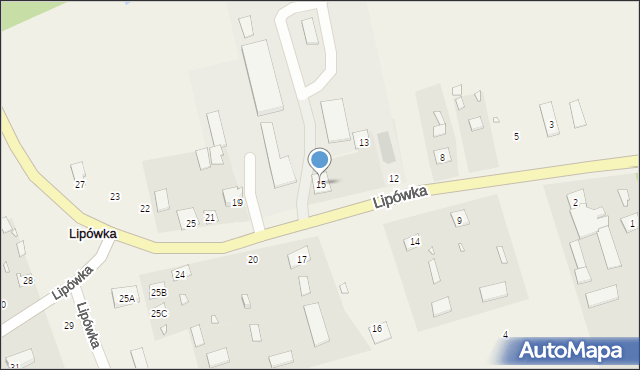 Lipówka, Lipówka, 15, mapa Lipówka