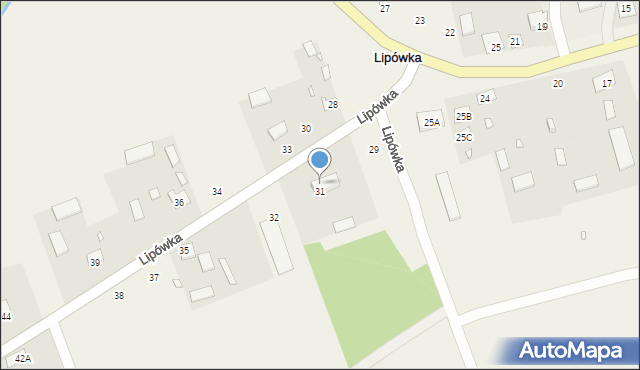 Lipówka, Lipówka, 31a, mapa Lipówka