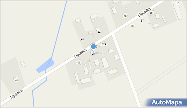 Lipówka, Lipówka, 43, mapa Lipówka