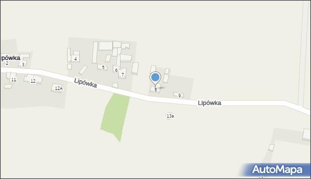 Lipówka, Lipówka, 8, mapa Lipówka