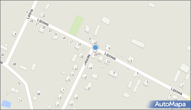Lipsk, Lipowa, 13, mapa Lipsk