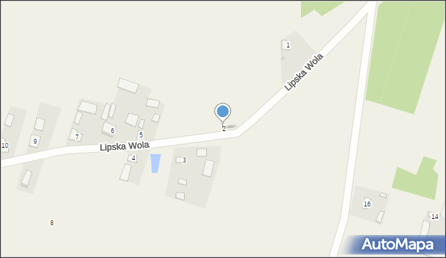 Lipska Wola, Lipska Wola, 2, mapa Lipska Wola