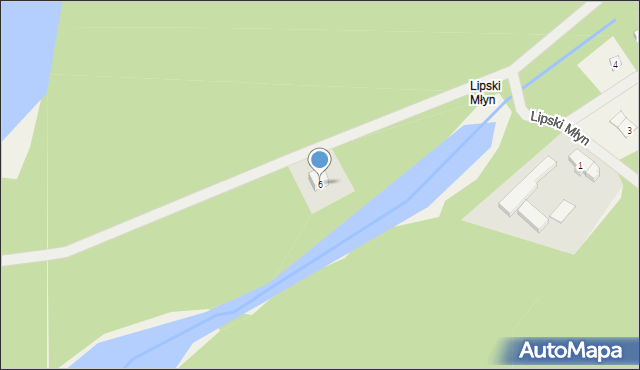 Lipski Młyn, Lipski Młyn, 6, mapa Lipski Młyn