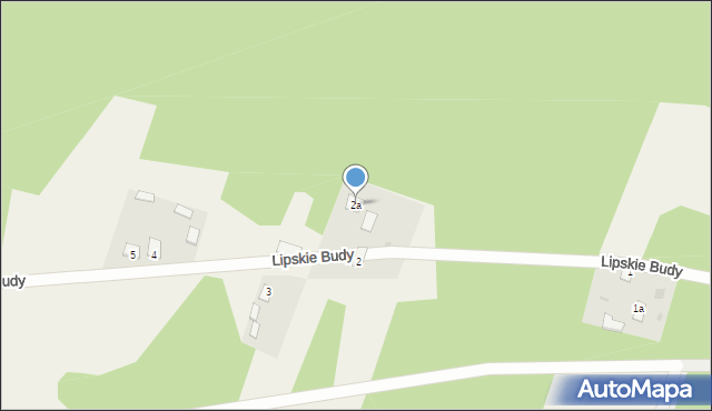 Lipskie Budy, Lipskie Budy, 2a, mapa Lipskie Budy