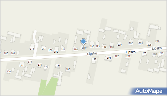Lipsko, Lipsko, 188, mapa Lipsko