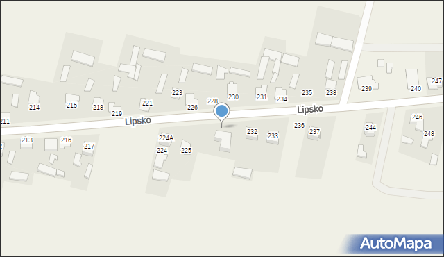 Lipsko, Lipsko, 225b, mapa Lipsko