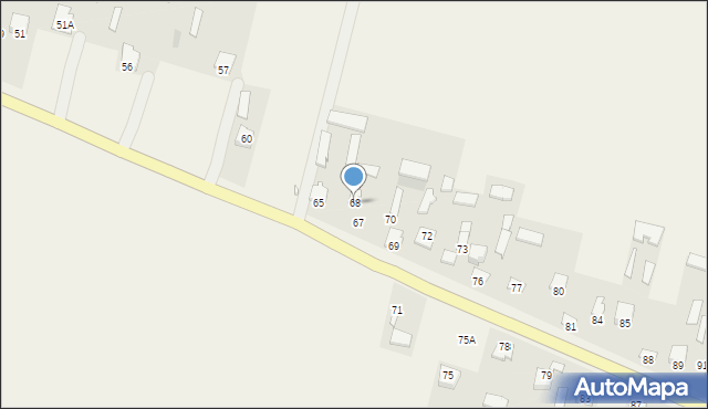 Lipsko, Lipsko, 68, mapa Lipsko