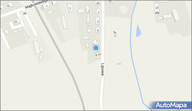 Lipusz, Lipowa, 9, mapa Lipusz