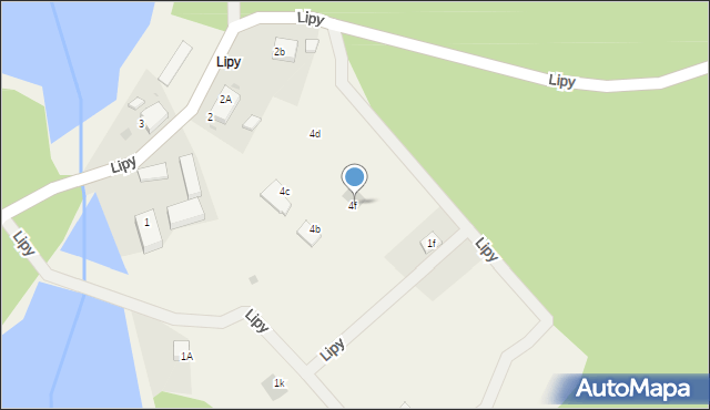 Lipy, Lipy, 4f, mapa Lipy