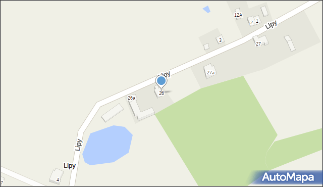 Lipy, Lipy, 26, mapa Lipy