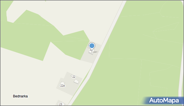 Lisek, Lisek, 21a, mapa Lisek