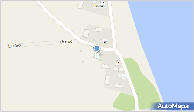 Lisewo, Lisewo, 11, mapa Lisewo