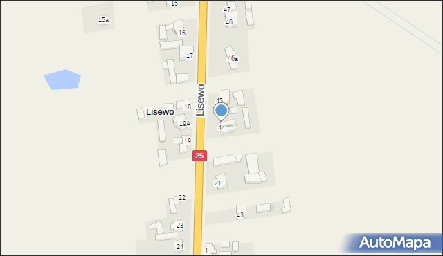 Lisewo, Lisewo, 44, mapa Lisewo