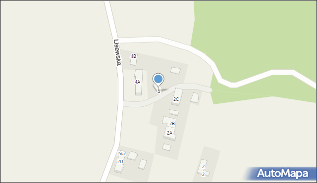 Lisewo, Lisewska, 4, mapa Lisewo