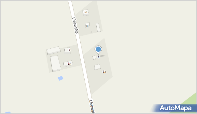 Lisewo, Lisewska, 6, mapa Lisewo