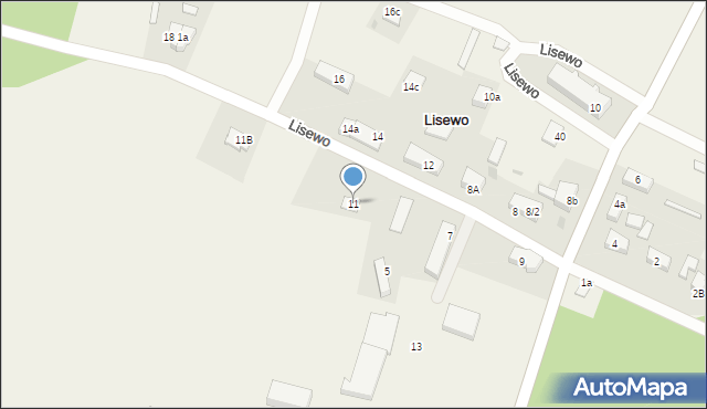 Lisewo, Lisewo, 11, mapa Lisewo