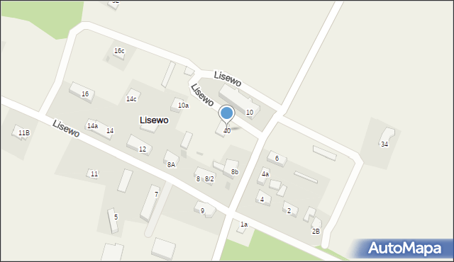 Lisewo, Lisewo, 40, mapa Lisewo