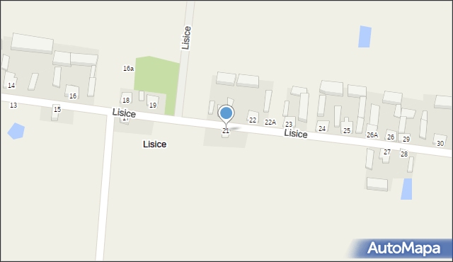 Lisice, Lisice, 21, mapa Lisice