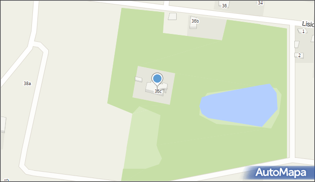 Lisice, Lisice, 36c, mapa Lisice