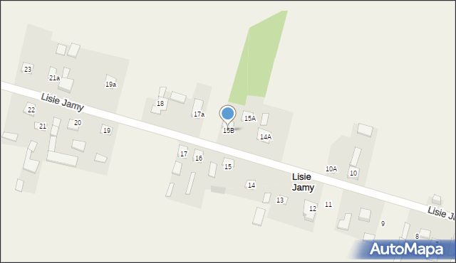 Lisie Jamy, Lisie Jamy, 15B, mapa Lisie Jamy