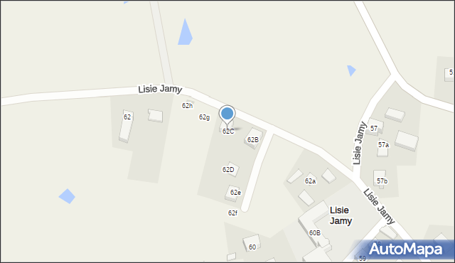 Lisie Jamy, Lisie Jamy, 62C, mapa Lisie Jamy