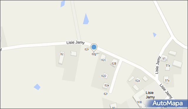 Lisie Jamy, Lisie Jamy, 62g, mapa Lisie Jamy