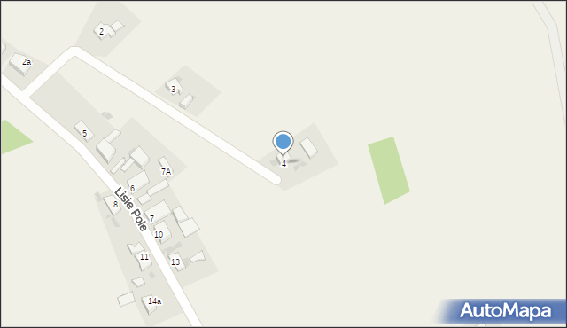Lisie Pole, Lisie Pole, 4, mapa Lisie Pole