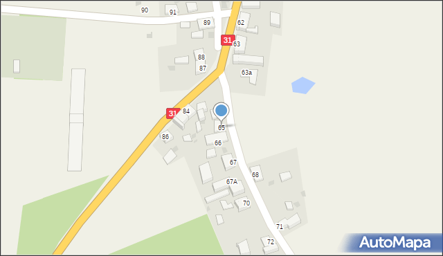 Lisie Pole, Lisie Pole, 65, mapa Lisie Pole