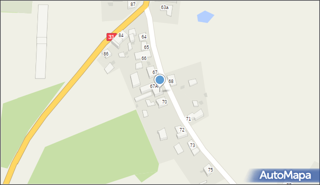 Lisie Pole, Lisie Pole, 69, mapa Lisie Pole