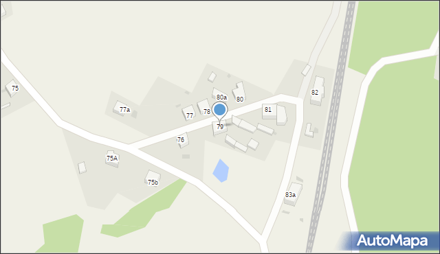 Lisie Pole, Lisie Pole, 79, mapa Lisie Pole