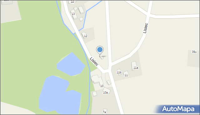 Lisiec, Lisiec, 12b, mapa Lisiec