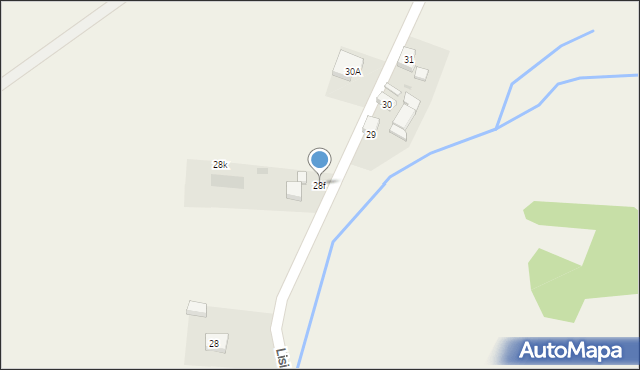 Lisiec, Lisiec, 28f, mapa Lisiec