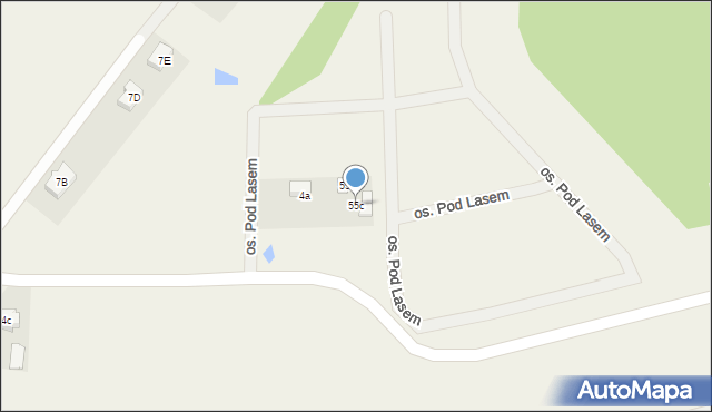 Lisiec Mały, Lisiec Mały, 55c, mapa Lisiec Mały