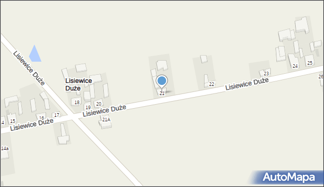 Lisiewice Duże, Lisiewice Duże, 21, mapa Lisiewice Duże