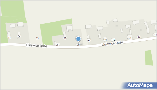 Lisiewice Duże, Lisiewice Duże, 38, mapa Lisiewice Duże