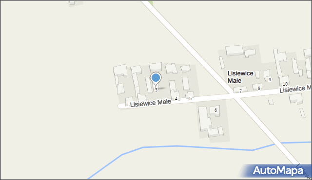 Lisiewice Małe, Lisiewice Małe, 3, mapa Lisiewice Małe