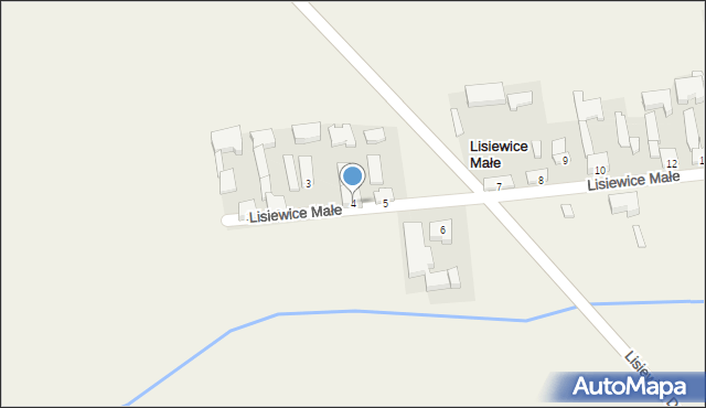 Lisiewice Małe, Lisiewice Małe, 4, mapa Lisiewice Małe